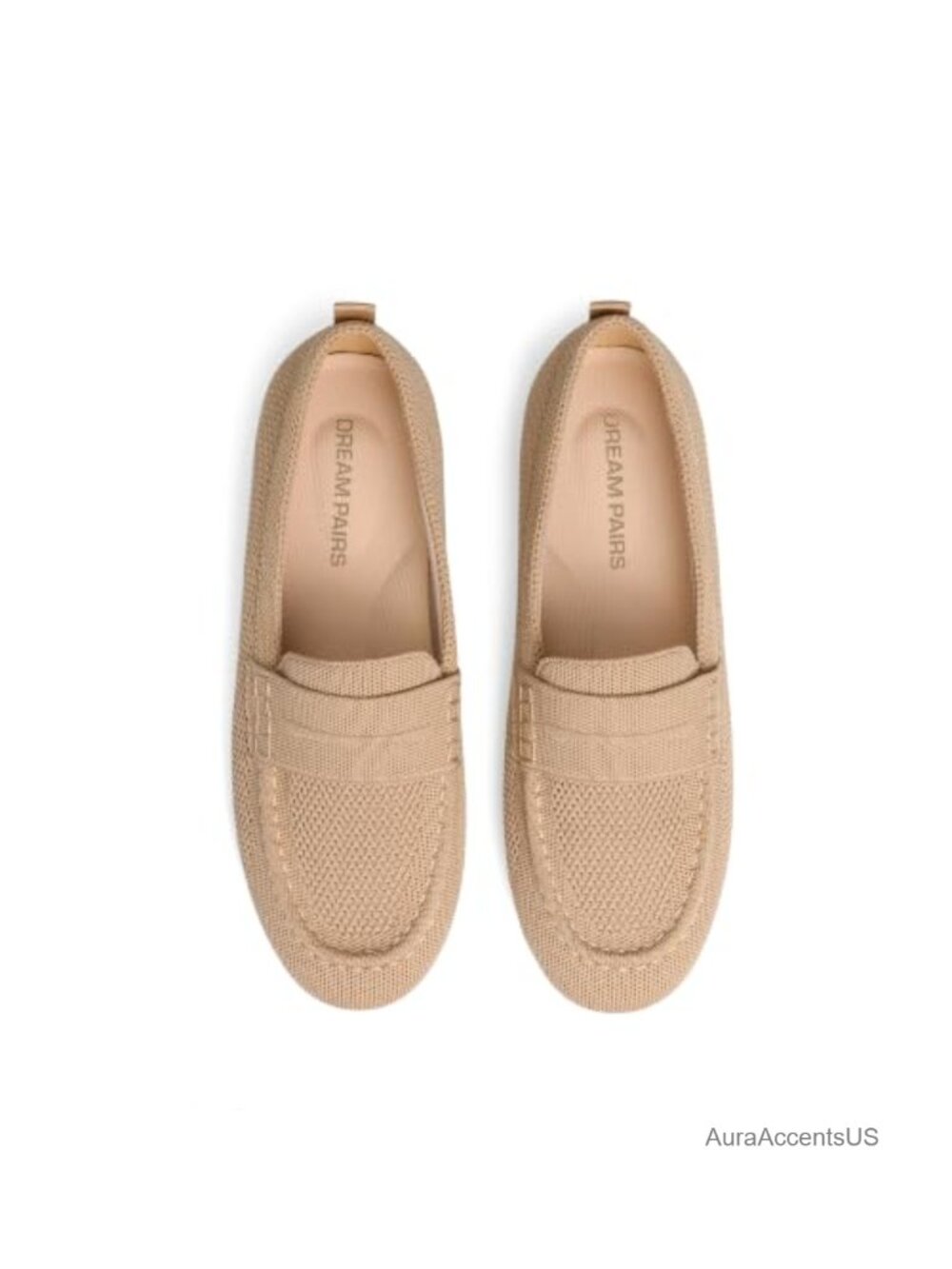 Women's Comfortable Knit Slip-On Loafers Business Casual Shoes